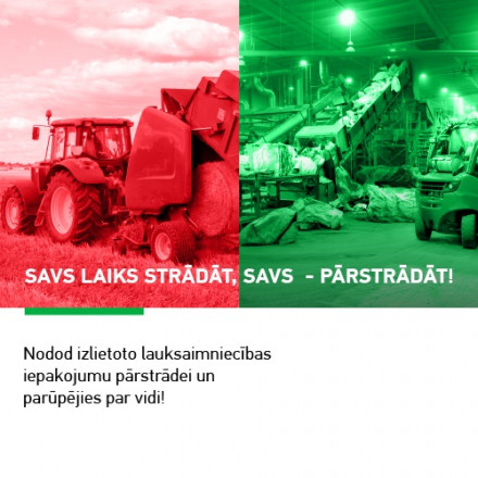 Siguldas pilsēta SIA “JUMIS” nodrošina vairākas iespējas bez maksas nodot lauksaimniecības iepakojumu