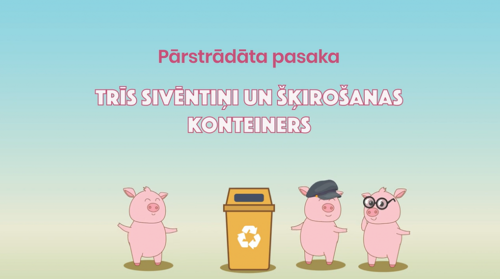 Noskaties: Radīta asprātīga multfilma par trīs sivēntiņiem mūsdienās