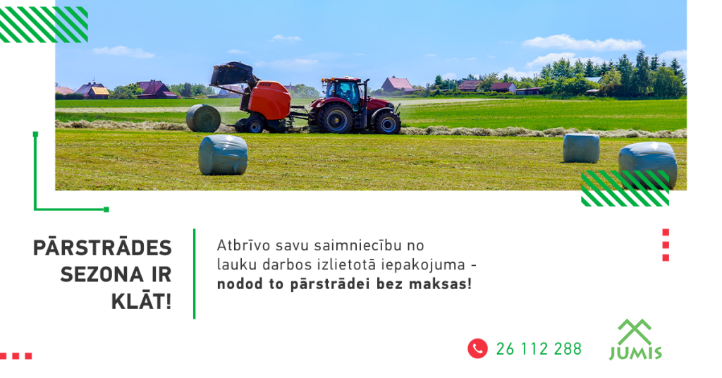 Ko darīt ar lauksaimniecībā izlietoto polimēra iepakojumu?