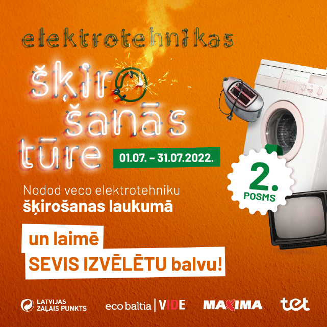 Aicina Siguldas iedzīvotājus nodot nevajadzīgo elektrotehniku un laimēt noderīgas balvas!