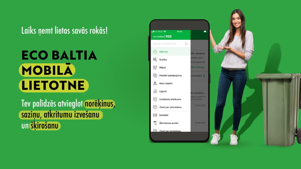 Ar “Eco Baltia” mobilo lietotni ērtāk
