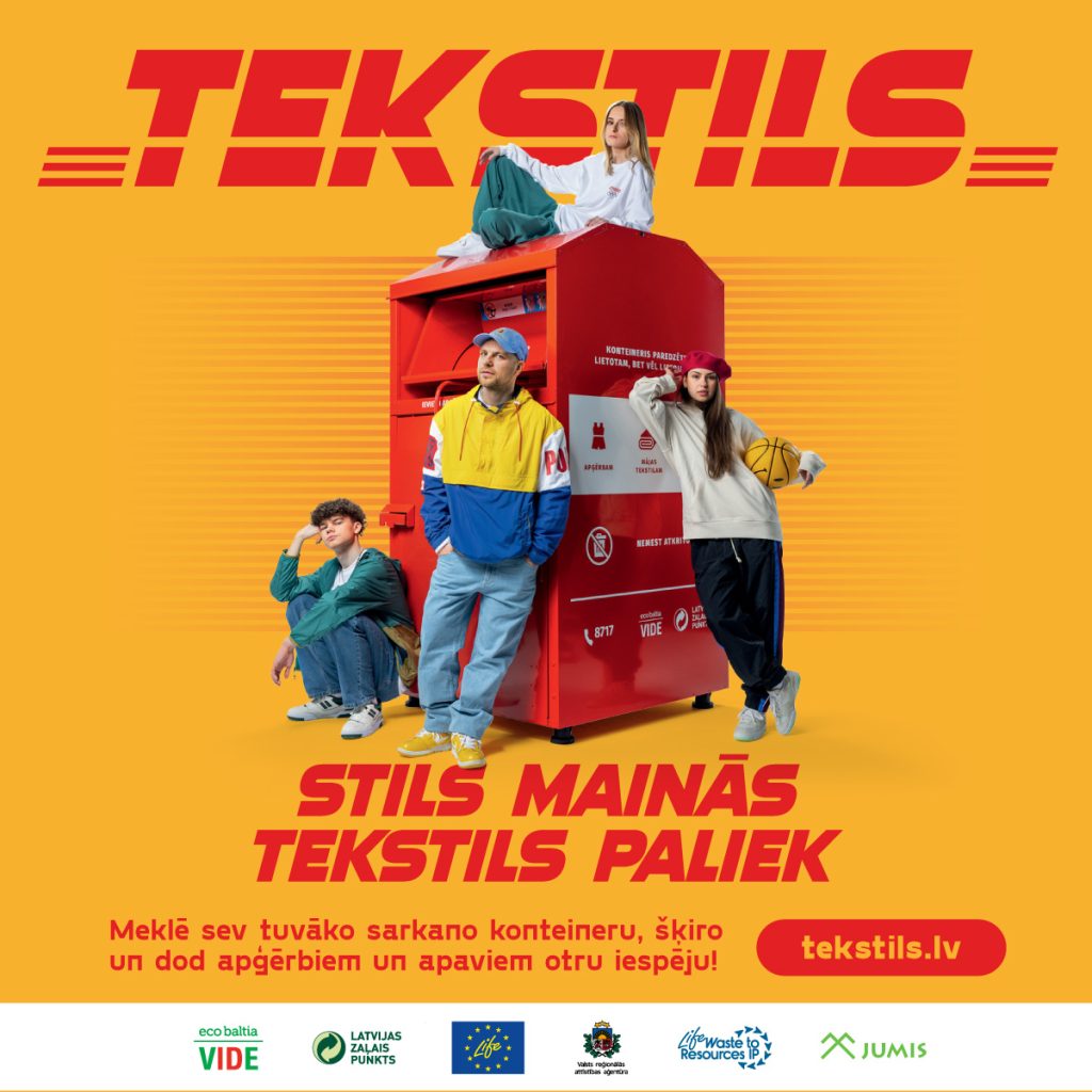 Aktualizējot problēmas tekstila atkritumu šķirošanā, Esplanādē tapis iespaidīgs vides objekts “Stila aleja”