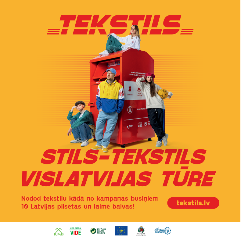 27. septembrī Siguldā iedzīvotāji varēs nodot nevajadzīgos tekstilizstrādājumus