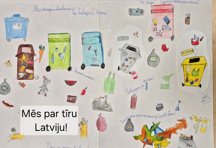Ar radošiem ierosinājumiem atkritumu šķirošanai noslēdzies konkurss skolēniem “Mūsu šķirošana stāsts”